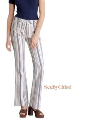 See By Cholè Nautical Stripe Pant/Trousers